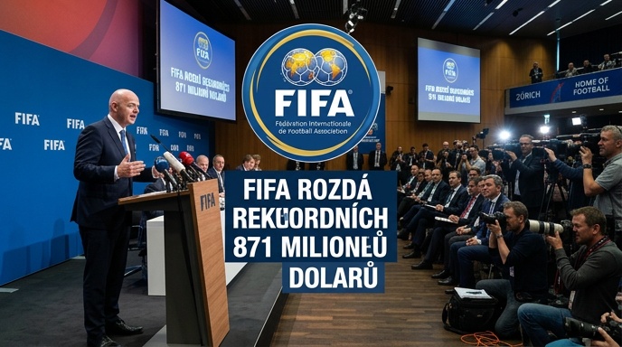 FIFA rozdá rekordních 871 milionů dolarů na odměnách pro týmy