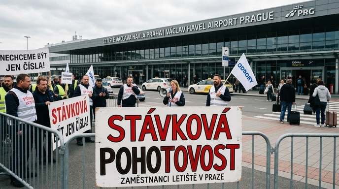 Letiště Václava Havla vyhlásilo stávkovou pohotovost kvůli novému šéfovi