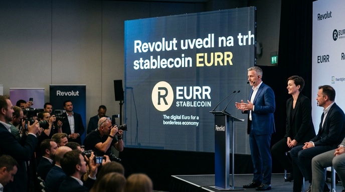 Revolut uvedl na trh stablecoin EURR krytý eurem
